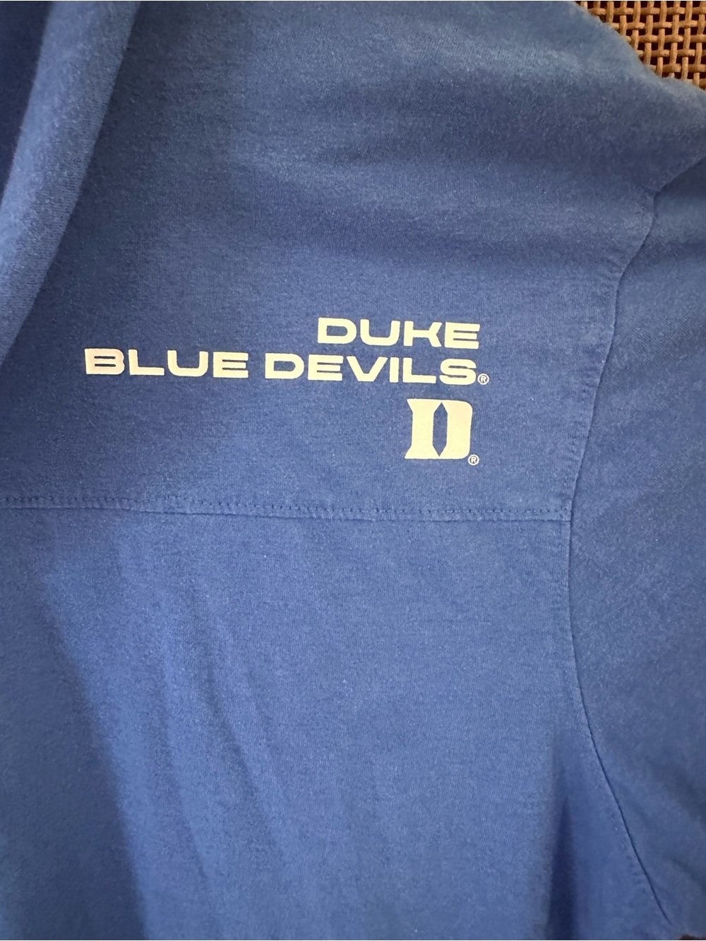 Nike Duke Blue Devils Mens Blue Crewneck Hood G - Picture 2 of 4